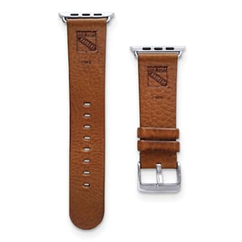 Gametime NHL New York Rangers Tan Leather Apple Watch Band (38/40mm
M/L). Watch not included.