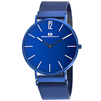 Oceanaut Men's Magnete Blue Dial, Blue Stainless Steel mesh Watch
