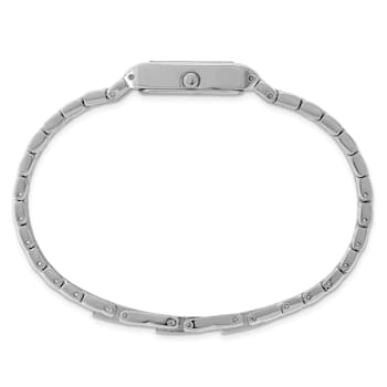 Charles Hubert Chrome-finish White Dial Quartz Watch