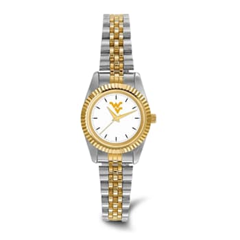 LogoArt West Virginia University Pro Two-tone Ladies Watch