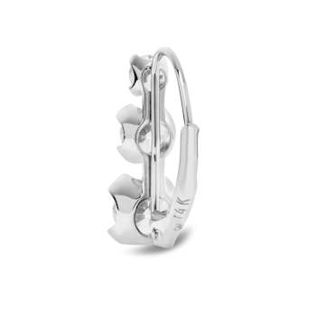 White Cubic Zirconia 14k White Gold Earrings With Velvet Gift Box 2.00ctw