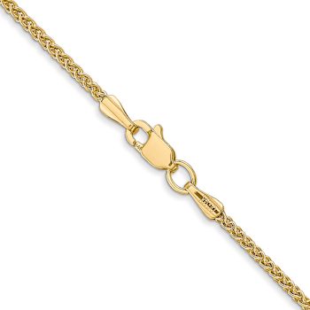 14k Gold Semi-Solid 1.55mm Wheat Chain 30"