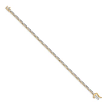 14k Yellow Gold and 14k White Gold with Rhodium over 14k Yellow Gold
Diamond Tennis Bracelet