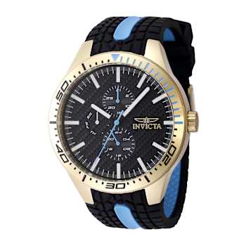 Invicta Invicta Racing 46mm Black Dial Silicone Band Quartz Watch