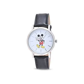 Disney Mickey and Minnie Red and Black Vegan Leather Bands His and Hers
Watches Set of 2