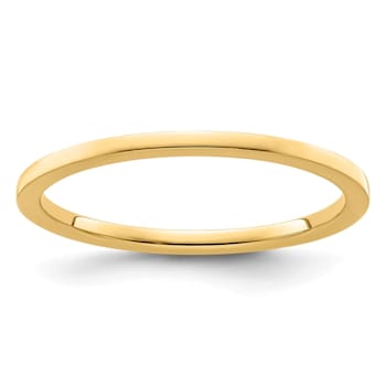 14K Yellow Gold 1.2mm Flat Stackable Expressions Band