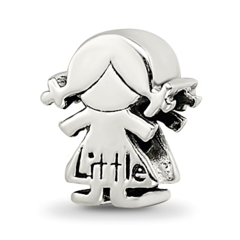 Sterling Silver Little Sister Girl Bead
