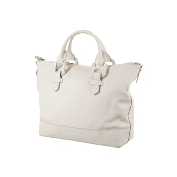 Giorgio Armani Neutral Boston Micrograna Top Handle Handbag