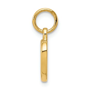 14k Yellow Gold Polished Cut-out Heart Pendant