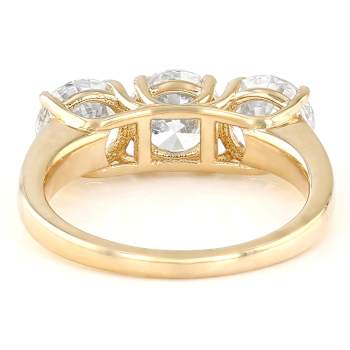 Lab-Grown Diamond Three-Stone Ring In 14K Gold 5.00ctw