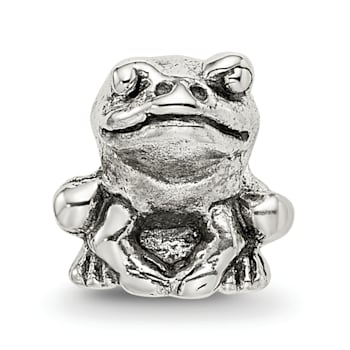 Sterling Silver Frog Bead
