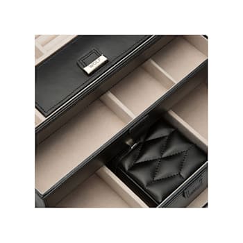 Caroline Medium Jewelry Box Black By Wolf