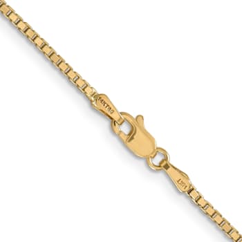 14k Yellow Gold 1.5mm Box Chain 24"