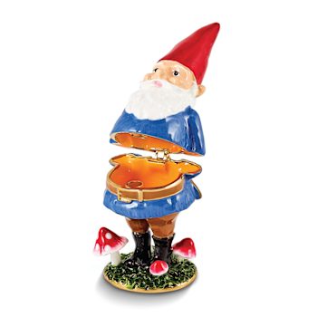 NIMBLE Gnome with Mushrooms Trinket Box