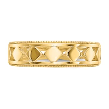 14K Yellow Gold Diamond Shapes Toe Ring
