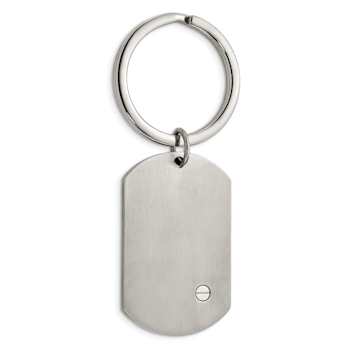 Stainless Steel Brushed and Polished Bracelet, Money Clip and Key Ring Set