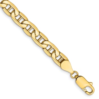 10k Yellow Gold 5.5mm Mariner Link Bracelet