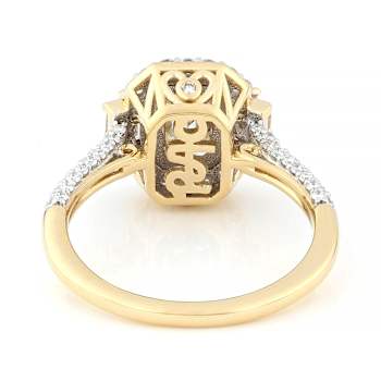 Sparkling Lab-Grown Diamond Halo Ring In 14K Gold