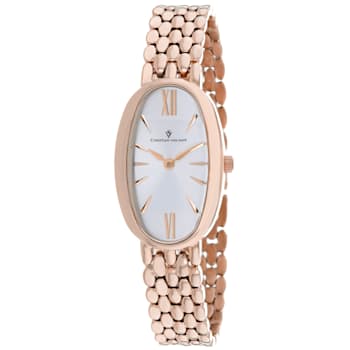 Christian Van Sant Women's Lucia Rose Stainless Steel Bracelet Watch