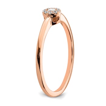 14K Rose Gold First Promise Diamond Promise/Engagement Ring 0.10ctw
