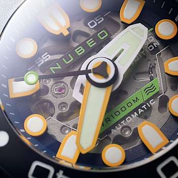 Nubeo Ventana Skeleton Automatic Blue Dial Blue Stainless Steel Band
Limited Edition Watch