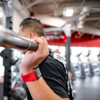 Gametime Tampa Bay Buccaneers Debossed Silicone Apple Watch Band
(42/44mm M/L). Watch not included.