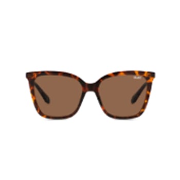 Quay Video On Tortoise Cat Eye Frame / Brown Lenses Sunglasses