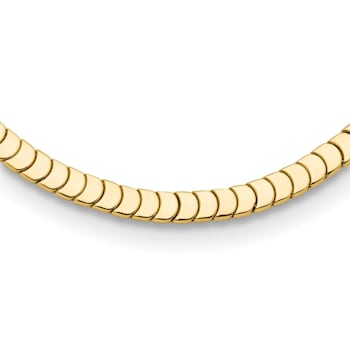 14K Yellow Gold 7.5mm Fancy Link 18-inch Necklace