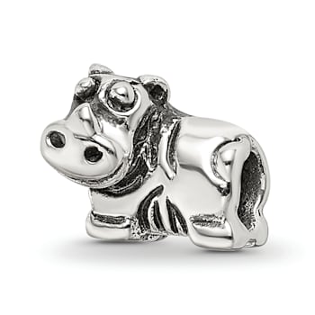 Sterling Silver Rhino Bead
