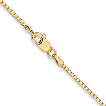 14k Yellow Gold 1.3mm Box Chain 28"