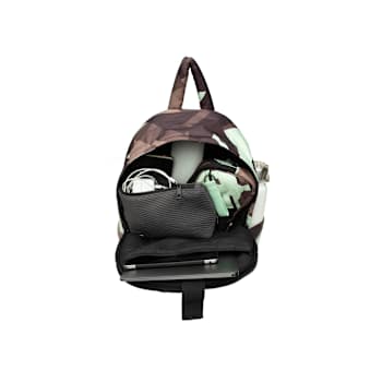 GO Dash Dot Maya Backpack Handbag in Camo Mint