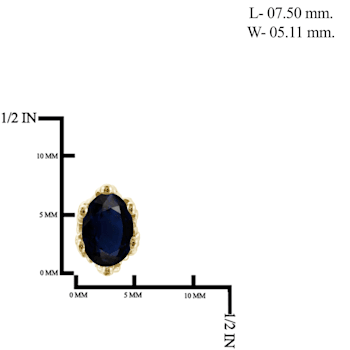 Black Sapphire with White Diamond Accent 14K Gold Over Sterling Silver
Earrings 1.10ctw