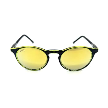 Invicta Black Green Frame with Nylon Arms / Silver Mirrored Lens Sunglasses