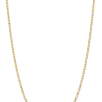 14k Yellow Gold 2.85mm Curb Link 22 Inch Chain
