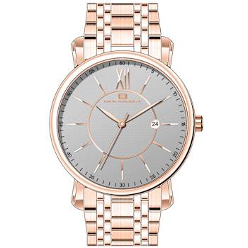 Oceanaut Men's Expedition Gray Dial, Rose Stainless Steel Watch