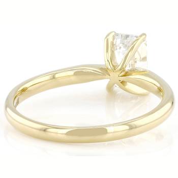 Lab-Grown Diamond Emerald-Cut Solitaire Ring In 14K Gold 1.10ct