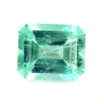 Colombian Emerald 7.4x6.2mm Emerald Cut 1.30ct