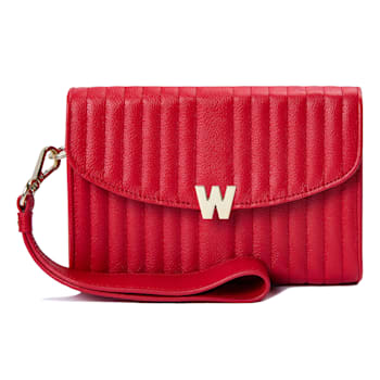 Mimi Red Crossbody Bag with Wristlet