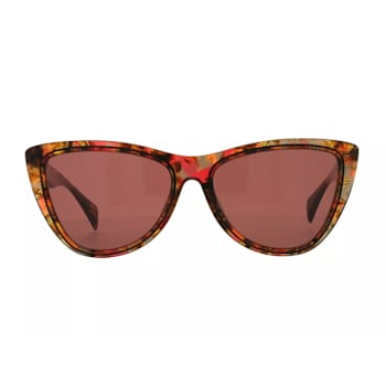 Yohji Yamamoto Red Tortoise Frame / Red Brown Lenses Sunglasses