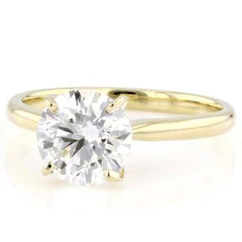 Lab-Grown Diamond Solitaire Ring In 14K Gold 2.00ct