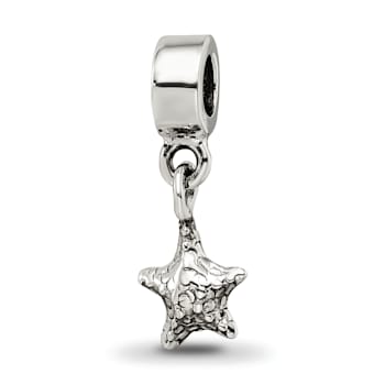 Sterling Silver Starfish Dangle Bead