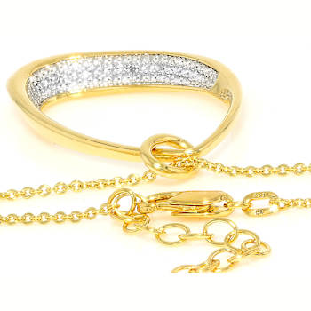 Organic Shape Diamond Dangle Pendant