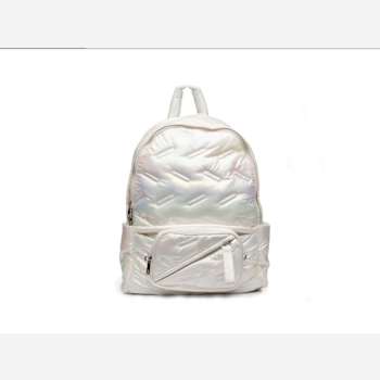 GO Dash Dot Maya Backpack Handbag in Iridescent White