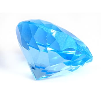 Swiss Blue Topaz 10mm Heart Shape 4.00ct and Gemstone Display Box
