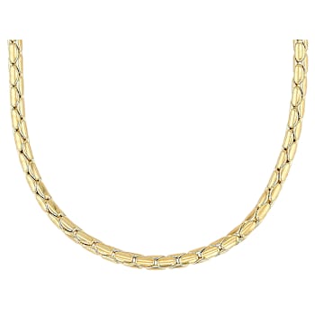 Cardano ChaIn Necklace 18K Gold Over Bronze 24"