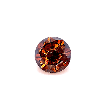 Natural Cognac Brown Diamond 5.87x5.79mm Round 0.71ct