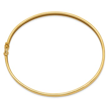 14K Yellow Gold Flexible Bangle Bracelet