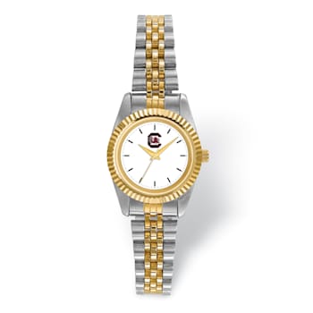 LogoArt University of South Carolina Pro Two-tone Ladies Watch