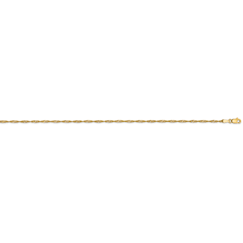 14K Yellow Gold 1.70mm Singapore Chain Necklace