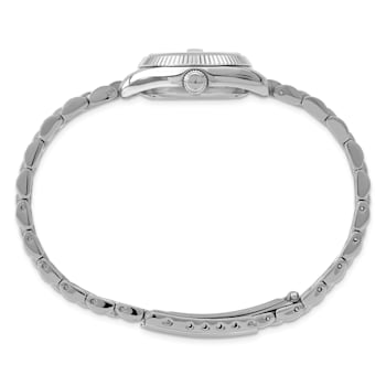 Ladies Charles Hubert Stainless Steel 26mm Black Dial Watch